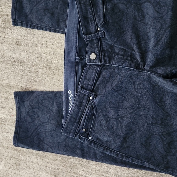 Ann Taylor Paisley Print Jeans EUC - Picture 2 of 5